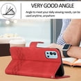 thumbnail image 3 of Pour One Plus 9R 5G Étui de Téléphone Portefeuille Durable en Cuir PU à Rabat - Rouge, 3 of 3