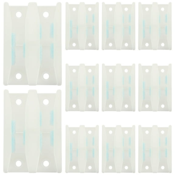 MRLESS 8-Piece Frameless Glass Shower Door Bottom Guide Set for Smooth Sliding and Secure Fit