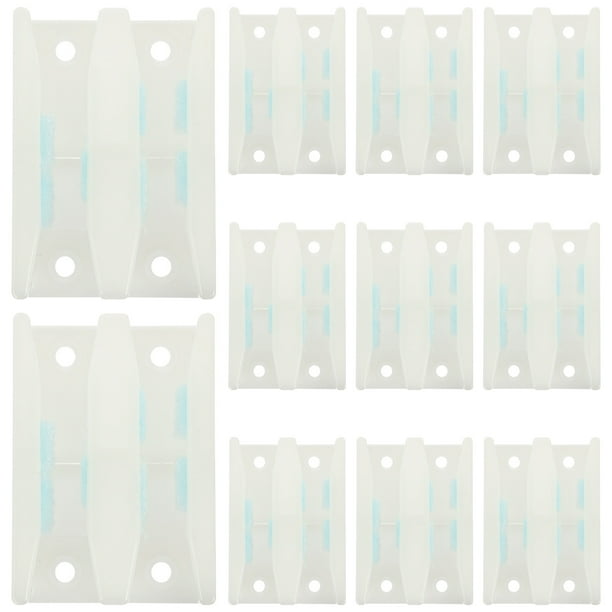 8PCS Puerta corredera Guía de piso inferior Plástico Guía de la puerta de la ducha de la ducha