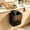 Black, variant on 3.2 Gallon Pure Black Under Sink Hanging Trash Can For Office Kitchen Bathroom Bedroom