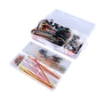 thumbnail image 4 of Kit de componentes electrónicos con cable puente para circuito de bricolaje con módulo de fuente de alimentación y placa de pruebas de 830 puntos de conexión, 4 of 15