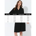 thumbnail image 5 of Unique Bargains Women's Pajamas Robe Sleepwear Lace Nightgown Tie Waist Lounge Bathrobe XS Black, 5 of 5