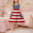 thumbnail image 5 of ZACPNCV 4th of July Toddler Girl Outfit Fourth of July USA Dress Kids Little Girl Independence Day Clothes Red 11-12 Years, 5 of 7