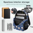 thumbnail image 4 of Yspwyqan Backpack Set Ages 8-15 for Boys Girls, White Baseball 4Pcs Backpack and Lunch Box Set, 17 Inch Lightweight Fits 13 Inch Laptop Casual Daypack for School, 4 of 7