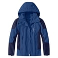 thumbnail image 7 of Yaoyar Rain Zip Jackets for Men Lightweight Outdoor Hiking Travel Jacket Waterproof Raincoat Athletic Hooded Shirts, 7 of 7