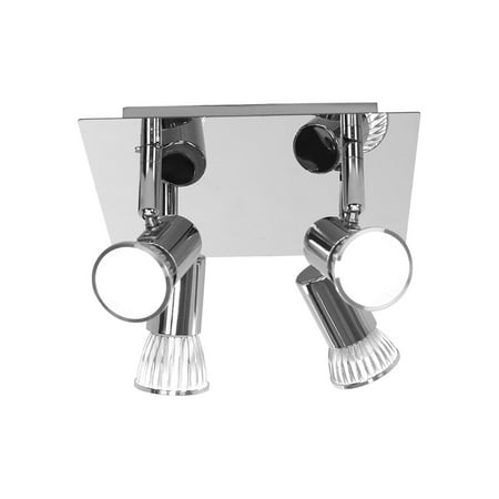 

Moocorvic Clearance Modern Ceiling Lights Kitchen Adjus-table 4 Way Spotlights Fitting LED GU10 Bulbs
