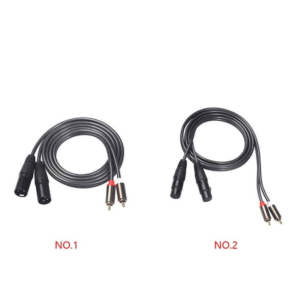 HIFI stereo adapter Audio extension cable RCA to XLR cable 2 XLR to 2 RCA Dual RCA to XLR cable