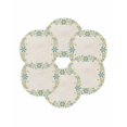 thumbnail image 7 of 15 Inch Round Placemats Set of 6, Christmas Non Slip Heat Insulation PP Table Mats, Yellow Snowflakes Xmas Retro Farmhouse Washable Place Mats for Kitchen Dining Party Table Decor, 7 of 7