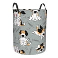 thumbnail image 2 of Kll Funny Beagle Active Dog Waterproof Foldable Laundry Hamper Bucket With Handles For Storage Bin,Kids Room,Home Organizer (Small), 2 of 8