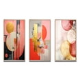 thumbnail image 2 of Designart "Serendipitous Circular Geometric Serenity IV" Modern Geometric Framed Wall Art Set Of 3 - Gold Abstract Frame Canvas Set For Living Room Decor, 2 of 6