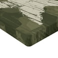 thumbnail image 2 of Ambesonne Camouflage Fitted Sheet 2 Pcs Set, Grunge Star on Green, California King, Dark Green Dust, 2 of 3