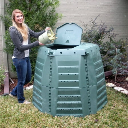 Exaco 267 Gal. Thermo Star 1000 Recycled Plastic Compost Bin - Green