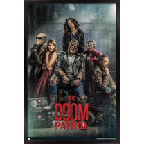 DC Comics TV Doom Patrol - Group One Sheet Wall Poster, 14.725" x 22.375" Framed