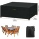 thumbnail image 2 of Housse Table Jardin Rectangulaire Housse de Protection Imperméable pour Meubles de Jardin Housse de Protection pour Salon de Jardin Bache pour Table et Chaises Extérieur (185 x 120 x 70cm), 2 of 5
