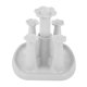 thumbnail image 3 of Soporte para tazas, estante de secado, drenaje de agua, organizador seco para 4 tazas (gris), 3 of 7