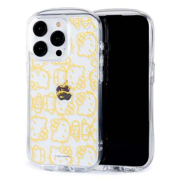 iFace Hello Kitty and Friends Clear Compatible with iPhone 15 Pro Case [Look in] Drop Tested Hybrid Cell Phone Grip Cover  Hello Kitty