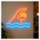 thumbnail image 2 of Letrero Luminoso De Neón Para Natación, Brillo Ajustable, Ideal Para Escuelas De Natación, Clubes, Gimnasios, Spas Y Complejos Deportivos 40cm, 2 of 3