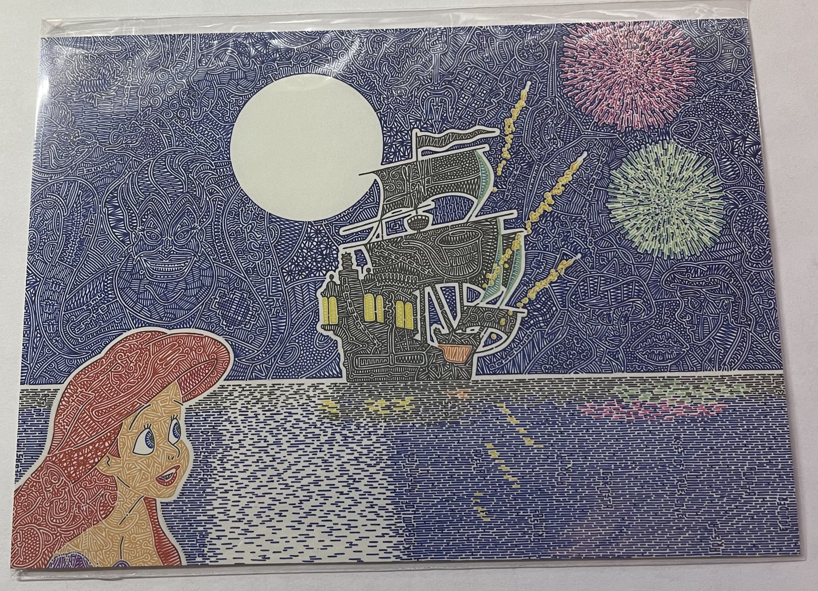 Disney Artist The Little Mermiad by Gregg Visintainer Postcard