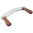 thumbnail image 3 of Cortador De Pizza Grande, Cuchillo Para Picar Pizza De Acero Inoxidable De 35 Cm Con Mango De Madera,11 Feliz Sencillez, 3 of 5