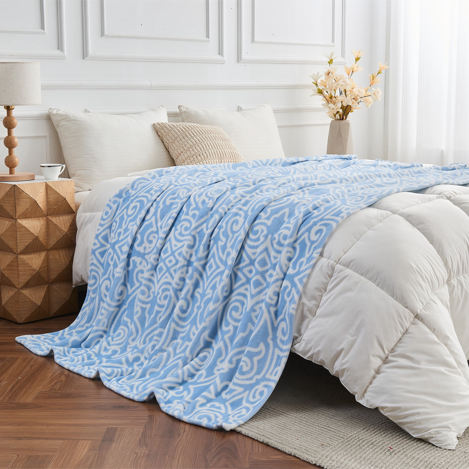 Gogreen Cozy Blanket Printed Blanket Twin Blanket - 300 GSM Fleece Blanket Twin Size Blanket for Home Decoration, Ultra Soft Blanket Microfiber Twin Blanket (Twin - 60" x 80")