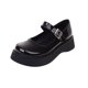thumbnail image 2 of Zapatos de estudiante de punta redonda y baja con plataforma de tacón medio gótico punk para mujer Wmkox8yii  shkj675, 2 of 9