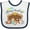 White/Navy, variant on Inktastic Merry Christmas Cute Nativity Scene Boys or Girls Baby Bib