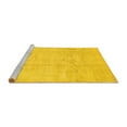 thumbnail image 2 of Ahgly Company Machine Washable Indoor Rectangle Solid Yellow Modern Area Rugs, 5' x 8', 2 of 4