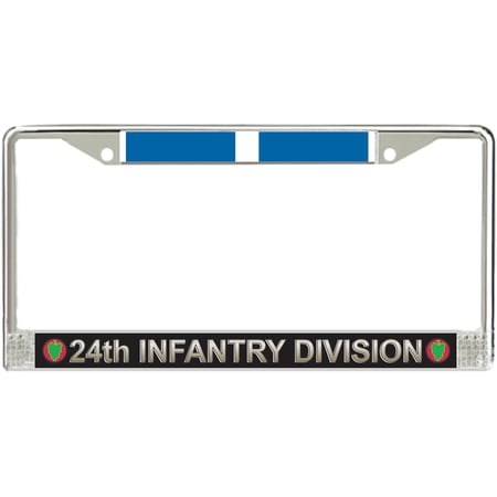 24th Infantry Division Korea Veteran Service Ribbon License Plate Frame