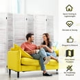 thumbnail image 4 of 6 Panel Room Divider Furniture Classic Venetian Wooden Slat Home 67 in. Tall For Daily Life, 4 of 12