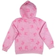 thumbnail image 5 of Barbie Hoodie Girls' Logo Design Full-Zip Hooded Sweatshirt, 5 of 5
