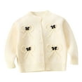 thumbnail image 2 of Cowsor Boys Girls Big Kids Versatile Knit Cardigan Warm Long Sleeve Open Front Sweater Jacket for Daily School Wear, 2 of 6