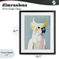 thumbnail image 4 of Stupell Industries Modern Yellow Crested Cockatoo Black Framed Print Under Glass, 13 x 16, by The Prints Vibe, 4 of 8