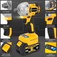 thumbnail image 4 of 21V Compact Cordless Impact Wrench Set, 1/2" 740Ft-lbs (1000Nm), Power Impact Gun Kit, Brushless, 3500 RPM, 2 x 4.0Ah Batteries and Charger, 4 of 7