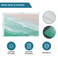thumbnail image 6 of Turquoise Coastal Wave Placemats Set of 8, Summer Modern Ocean Beach Placemats for Dining Table, Place Mats for Kitchen Tabletop, Waterproof Wipeable Dining Table Mats Set, 6 of 9