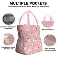 thumbnail image 3 of Cavalier King Charles Spaniels and Flowers Drawstring Lunch Bag Women - Drawstring Lunch Bag Insulated for Work Office - Stain-Resistant Large Lunchbags for Women with Multi-Pockets, 3 of 6