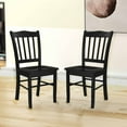 thumbnail image 2 of Boraam Shaker Rubberwood Dining Chairs in Black (Set of 2), 2 of 10