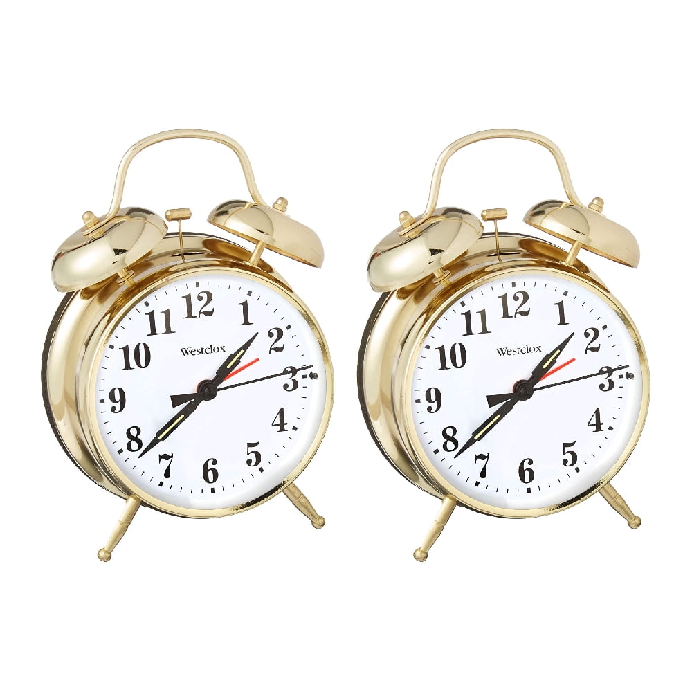 Westclox Big Ben Twin Bell Alarm Clock Quartz Analog Dial Light 70010G