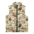 thumbnail image 4 of Pzuqiu Horse Print Girl Outerwear Vest 2T Comfortable Versatile Vest Zip Up Sleeveless for Girl Fashion Casual Fall Winter Warm Outerwear With Pockets for Outdoor Activities, 4 of 7