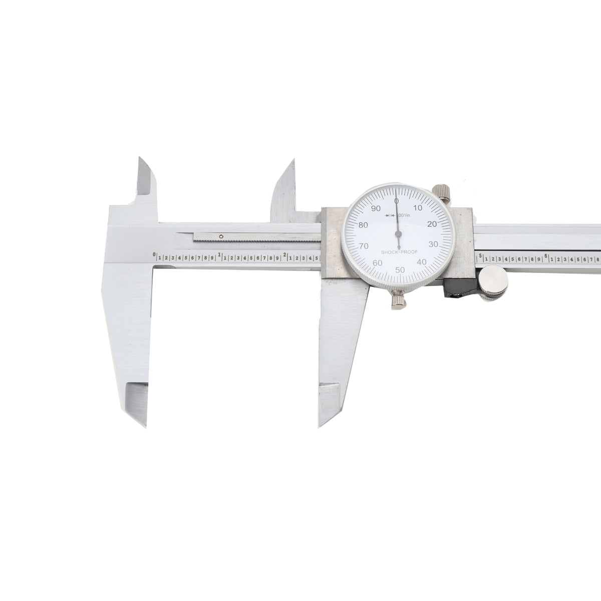TABODD 12" Dial Caliper 0.001 Stainless Steel Shockproof 4-Way Measurement with Plastic Case