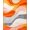 Orange, Pattern 1, variant on ODIKA 4' x 6' Machine Washable Non-Slip Area Rug, Mid-Century Oval High Traffic Rug, Orange, 274559