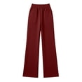 thumbnail image 7 of Qodauz Wide Leg Sweatpants Women Baggy Straight Leg Casual Pants Elastic Waist Track Pant with Pockets S-2XL, 7 of 7