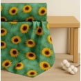 thumbnail image 4 of Soimoi Cotton Cambric Fabric Leaves & Sunflower Floral Print Fabric by The Yard 56 Inch Wide, 4 of 7
