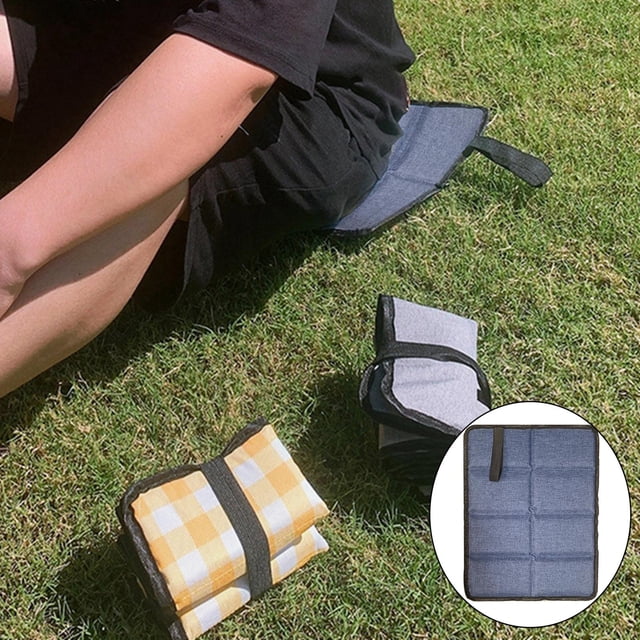 Colchoneta Plegable para Acampar, Cojín para Asiento, Cojín para Sentarse de Espuma, Portátil, Impermeable para El Parque, Picnic, Playa, Senderismo, Armada Soledad cojín de asiento al aire libre