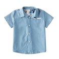 thumbnail image 1 of Honganda Family Matching Clothes Set, Contrast Color Shirt/Dress/Romper, 1 of 7