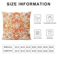 thumbnail image 5 of Shangniulu Cozy Fleece Throw Pillow Cases Covers for Couch Bed Sofa Vintage Mandala Floral Orange Red White, 5 of 5