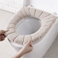 thumbnail image 2 of Qplcdg Calentador de Asiento de Inodoro, Cubierta de Asiento de Inodoro Cubierta de Asiento de Inodoro Lavable 3 Piezas/Suave/Más Grueso/Lavable/Estirable., 2 of 7