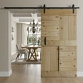 thumbnail image 3 of Coast Sequoia Inc Coast Sequoia 42in x 84in S Series Pine Wood Sliding Barn Door With Hardware Kit Aged Barrel, 3 of 5