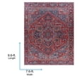 thumbnail image 3 of Livabliss Iris Vintage Medallion Area Rug,7'6" x 9'6",Red/Blue, 3 of 8