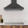 thumbnail image 2 of Ancona 30" Convertible Wall Mount Pyramid Range Hood in Black Stainless Steel, 2 of 5