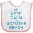 thumbnail image 3 of Inktastic Keep Calm Go to the Beach Boys or Girls Baby Bib, 3 of 4